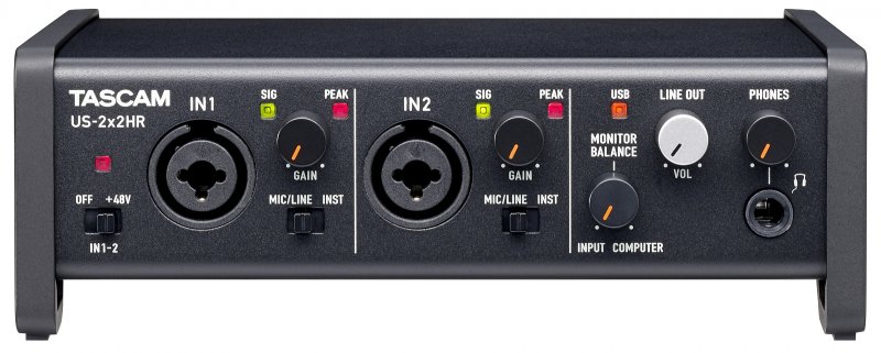 Tascam Audio interface US-2x2HR USB 2.0 24bit / 192kHz