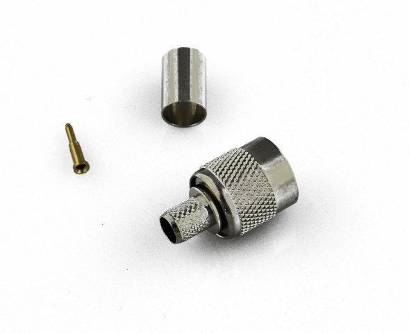 Mipro TNC stik han for crimp RG58 antennekabel =7,5 mm