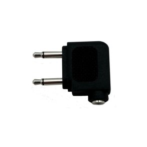 Ultrasone flygadapter til minijack 3,5 mm stereo>2 x 2,5 mm