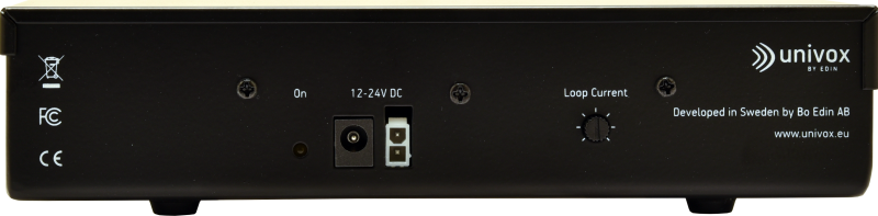 Univox teleslyngeforstrker til kretjer, elevator og sm rum mv 10 Amp