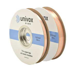 Univox kobbertape 12,5 x 0,1 mm, 100 meter, 1,25 mm2