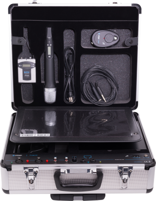 Univox mobil teleslynge system til 150 m2 incl. trdlse mikrofoner