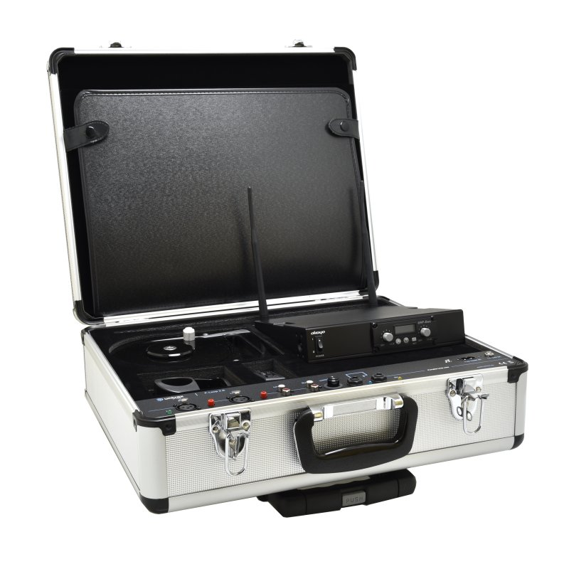 Univox mobil teleslynge system til 150 m2 incl. trdlse mikrofoner