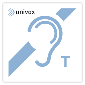 Univox teleslynge symbol 80x80 mm 