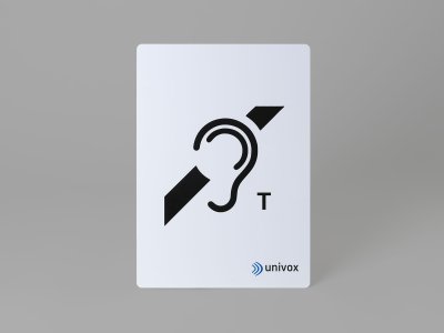 Univox Unisign skilt med indbygget loop