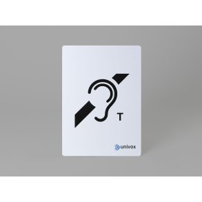 Univox Unisign skilt med indbygget loop
