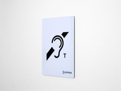 Univox Unisign skilt med indbygget loop