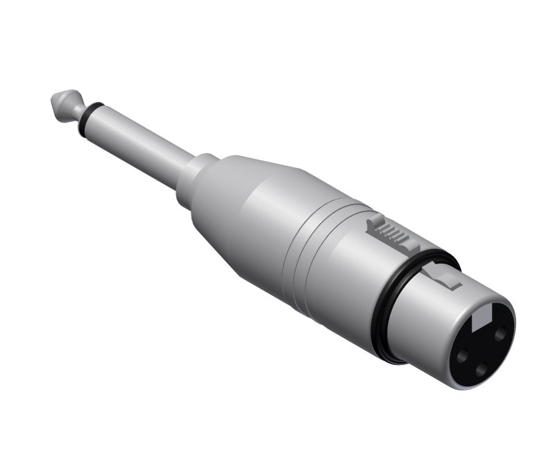 Adapter XLR hun > Jack mono han