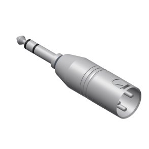 Adapter XLR han > Jack stereo han