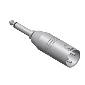 Adapter XLR han > Jack mono han