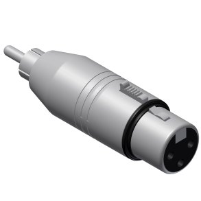 Adapter XLR hun > RCA han