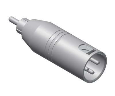 Adapter XLR han > RCA han