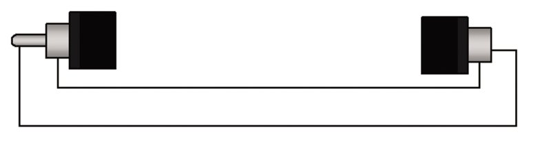 Adapter RCA han > RCA hun vinkel par