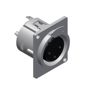 XLR chassis 3-pole hun D-series