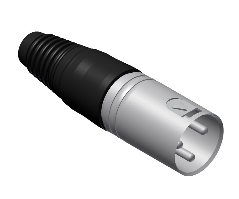 XLR stik 3-pole han kabel