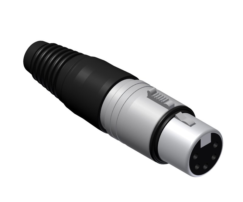 XLR stik 5-pole hun kabel