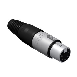 XLR kontakt 5-pole hun kabel