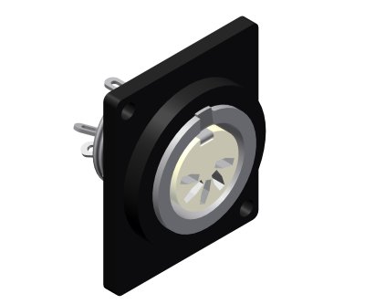 Din chassis 5 pole hun D-size