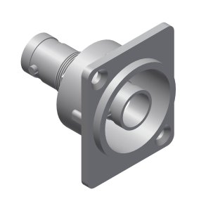 BNC dobbelt hun chassis D-size, 75 Ohm