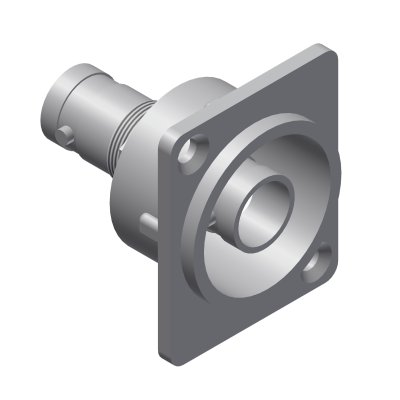 BNC dubbel hona chassie D-storlek, 75 Ohm