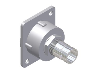 BNC dobbelt hun chassis D-size, 75 Ohm