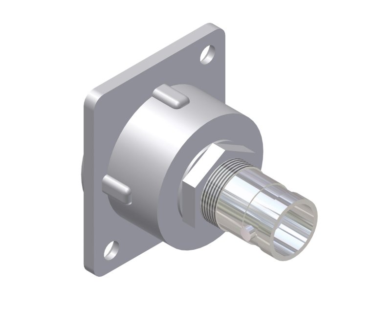 BNC dobbelt hun chassis D-size, 75 Ohm