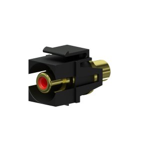 Keystone adapter RCA til 2-pin tb (2 stk), Sort