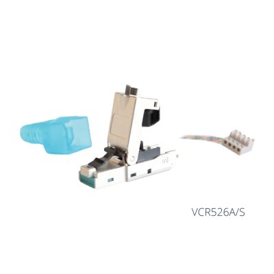 ProCab CAT6A RJ45 modular stik, sk�rmet