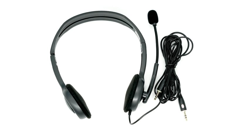 Vissonic hovedtelefon m/mikrofon til mdeleder