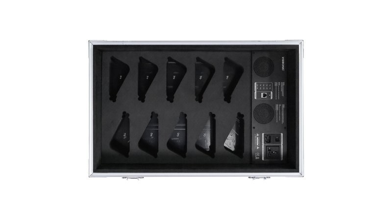 Vissonic Trolley flightcase ladedok til 10 x MAW-T  