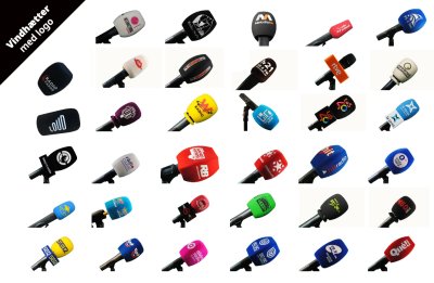 Vindh�tte med logo, f� dit eget eget logo tryk